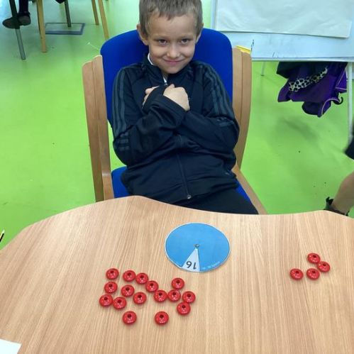 We have been learning addition strategies